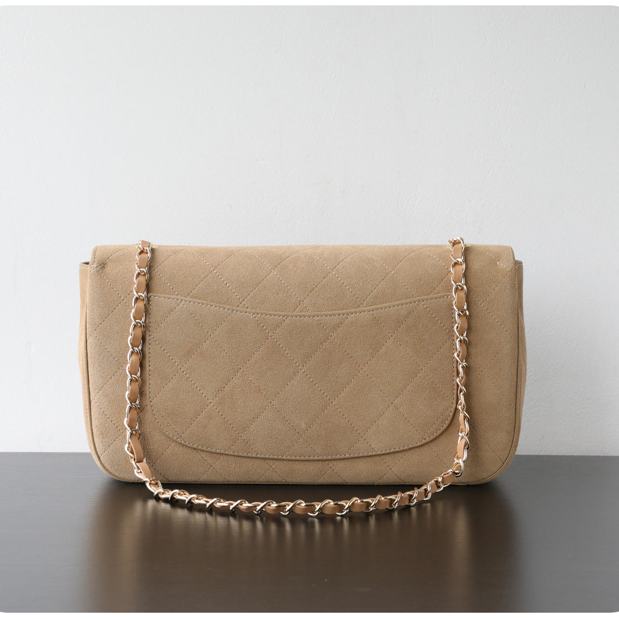 Quilted Suede Chain Flap Bag for Women | Vintage Matte Cowhide Shoulder & Crossbody Messenger Purse | Diamond-Quilted Autumn Winter Bag in Four Sizes