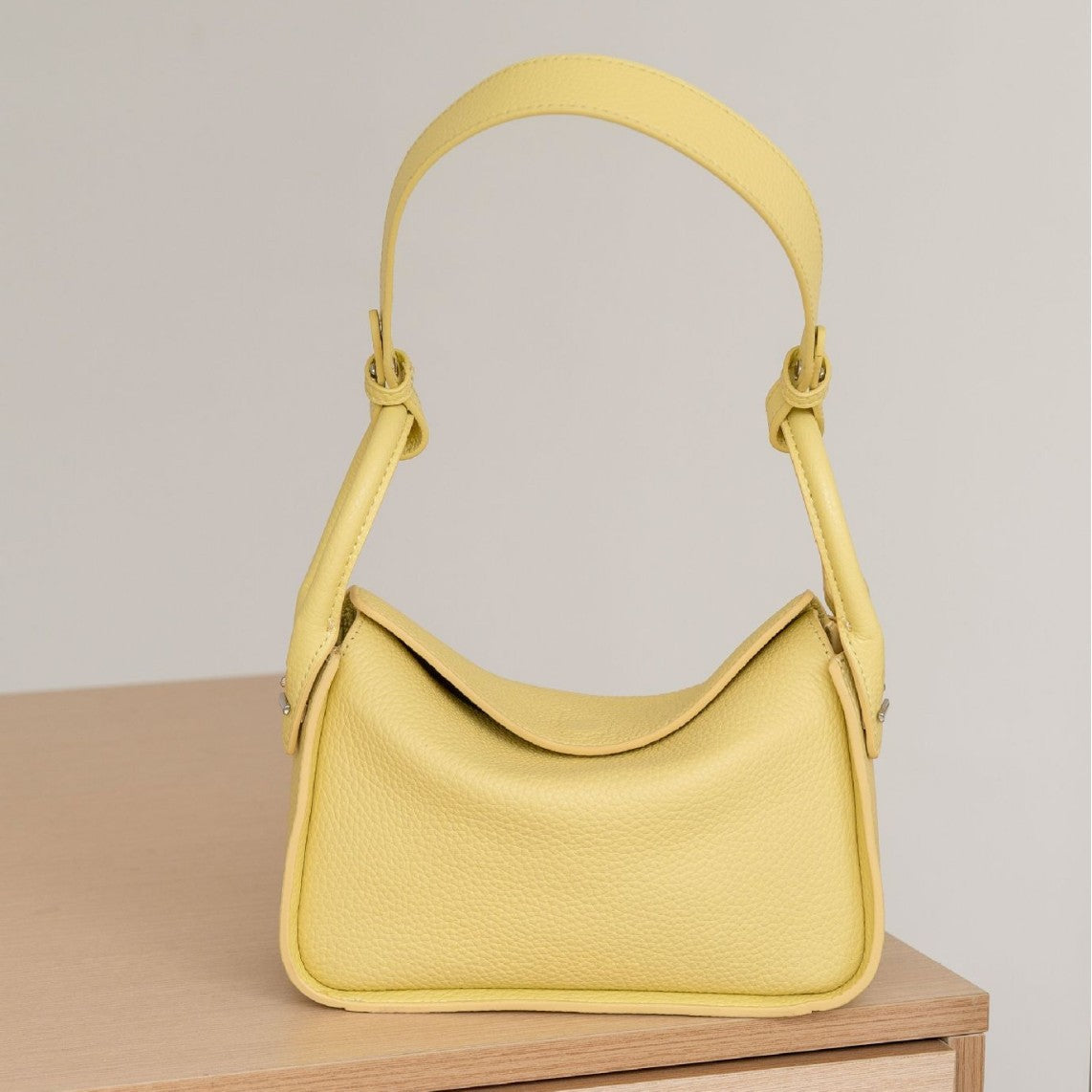Luxury Togo Calfskin Leather Pillow Bag |  Minimalist Slouchy Crossbody & Shoulder Bag | 2026 Designer Collection