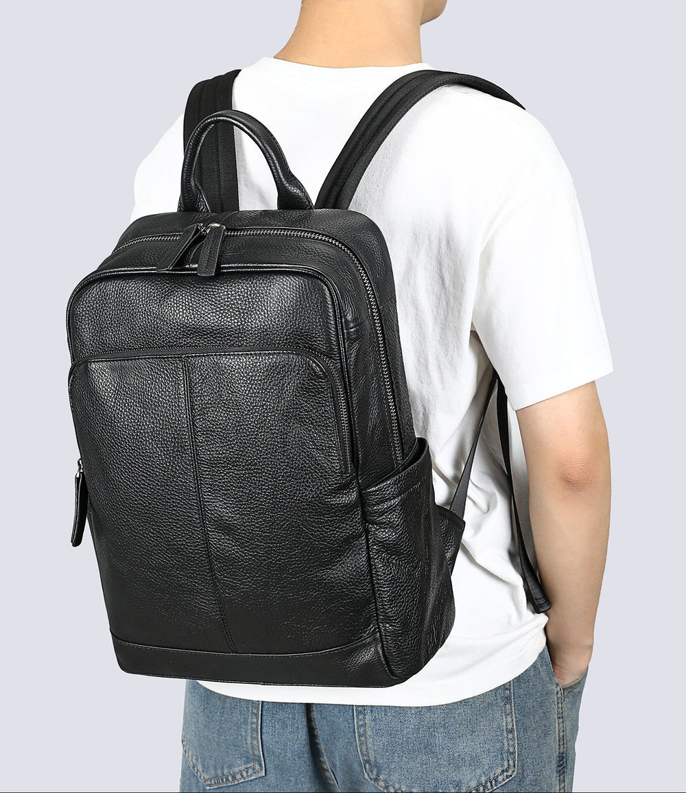 Full Grain Leather Backpack for Men | Vintage Handcrafted Cow hide Business Bag | Large Laptop Commuter Backpack