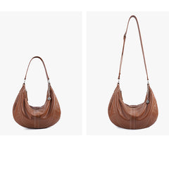 Slouchy Leather Boho Purses | Women's Soft Cowhide Boho Crossbody Bag