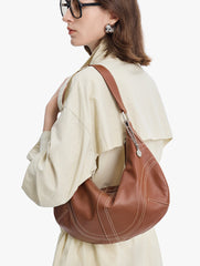 Slouchy Leather Boho Purses | Women's Soft Cowhide Boho Crossbody Bag