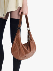 Slouchy Leather Boho Purses | Women's Soft Cowhide Boho Crossbody Bag