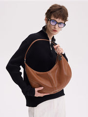 Slouchy Leather Boho Purses | Women's Soft Cowhide Boho Crossbody Bag