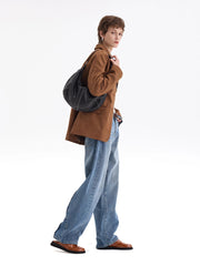 Slouchy Leather Boho Purses | Women's Soft Cowhide Boho Crossbody Bag