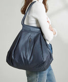 Soft Cowhide Leather Oversized Tote Bag, Premium Leather Slouchy Shoulder Bag for Women, Large Handbag for Fall, Every Day Shopper Bag