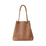 Soft Leather Bucket Bag for Women | Genuine Leather Crossbody laptop Bag | Large Tote Bag