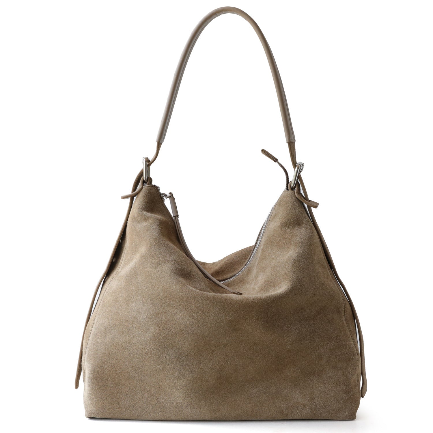 Suede Cowhide Leather Hobo Bag | Women's Slouchy Shoulder & Crossbody Tote