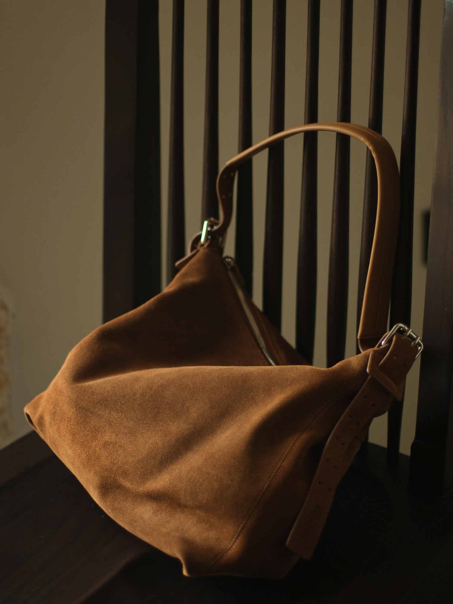 Suede Cowhide Leather Hobo Bag | Women's Slouchy Shoulder & Crossbody Tote