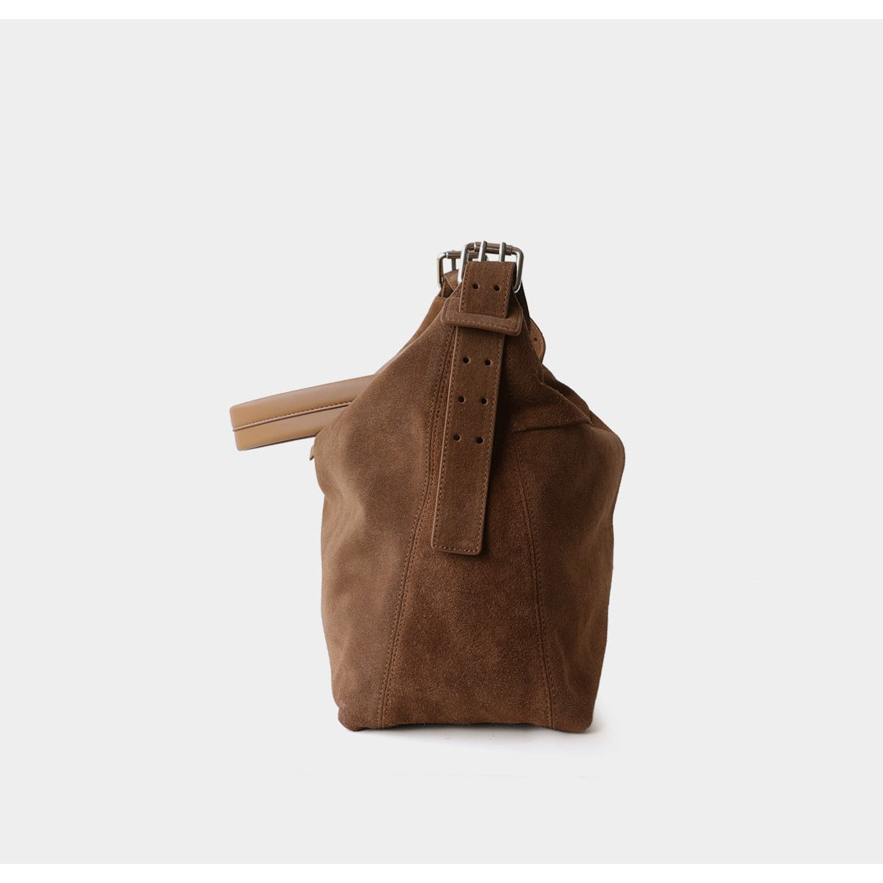 Suede Cowhide Leather Hobo Bag | Women's Slouchy Shoulder & Crossbody Tote