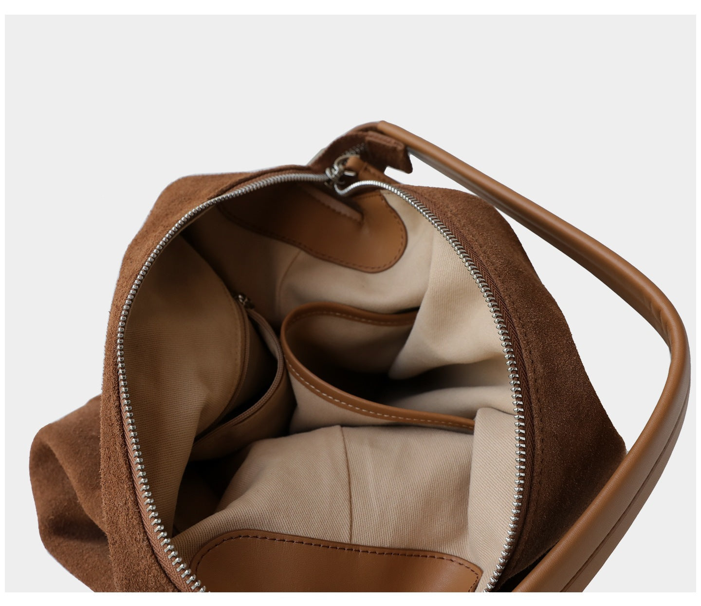 Suede Cowhide Leather Hobo Bag | Women's Slouchy Shoulder & Crossbody Tote