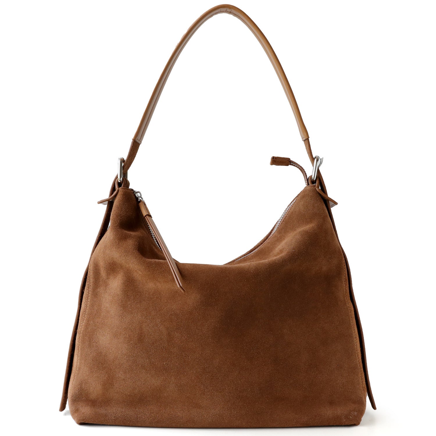 Suede Cowhide Leather Hobo Bag | Women's Slouchy Shoulder & Crossbody Tote