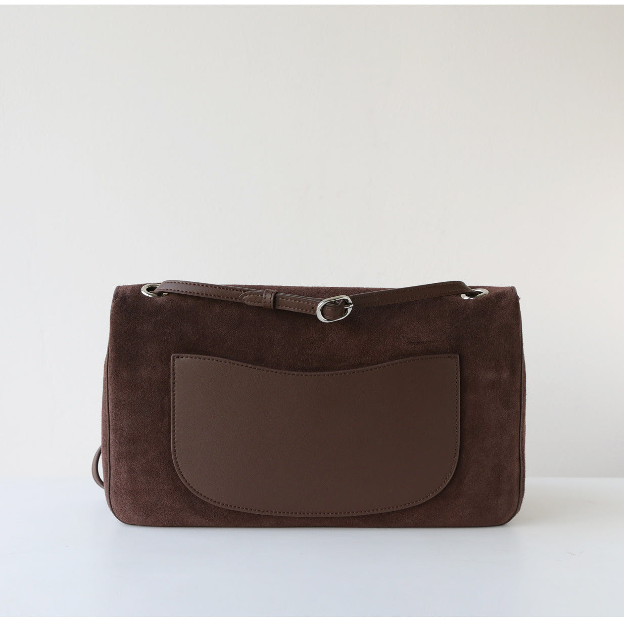 Suede Cowhide Shoulder Bag | Large Vintage Commuter Tote | Genuine Leather Women's Bag