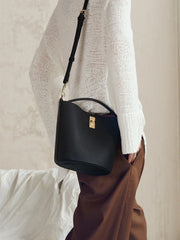 Suede Bag, Smooth & Pebbled Leather Bucket Bag | Crossbody & Top Handle Tote