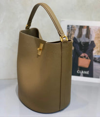 Suede Bag, Smooth & Pebbled Leather Bucket Bag | Crossbody & Top Handle Tote