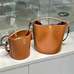 Suede Bag, Smooth & Pebbled Leather Bucket Bag | Crossbody & Top Handle Tote
