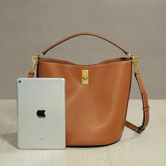 Suede Bag, Smooth & Pebbled Leather Bucket Bag | Crossbody & Top Handle Tote