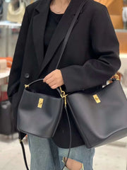 Suede Bag, Smooth & Pebbled Leather Bucket Bag | Crossbody & Top Handle Tote