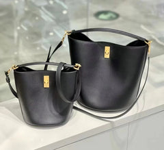 Suede Bag, Smooth & Pebbled Leather Bucket Bag | Crossbody & Top Handle Tote