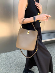 Suede Bag, Smooth & Pebbled Leather Bucket Bag | Crossbody & Top Handle Tote