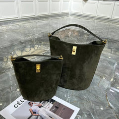 Suede Bag, Smooth & Pebbled Leather Bucket Bag | Crossbody & Top Handle Tote