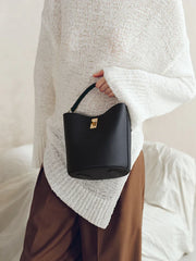 Suede Bag, Smooth & Pebbled Leather Bucket Bag | Crossbody & Top Handle Tote