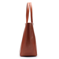 TOTE leather bag, GENUINE leather bag, Large beige leather bag, Laptop, tablet bag, leather bag for books, leather shopper, Caffe Latte