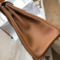 Togo Leather Brand Inspired Bag Gold Tone and Silver Tone, Must-have Leather Designer Bag, Luxury Classic Shoulder Bag, Wide Shoulder Strap