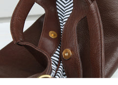 Women's Full Grain Leather Slouchy Tote Bag - Handmade Black Hobo Shoulder & Crossbody with Pouch