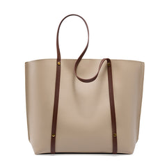 Women’s Large Soft Genuine Leather Tote Bag – Fall/Winter Commuter Shoulder Bag, Laptop Handbag, Work Purse