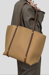 Women’s Large Soft Genuine Leather Tote Bag – Fall/Winter Commuter Shoulder Bag, Laptop Handbag, Work Purse