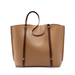 Women’s Large Soft Genuine Leather Tote Bag – Fall/Winter Commuter Shoulder Bag, Laptop Handbag, Work Purse