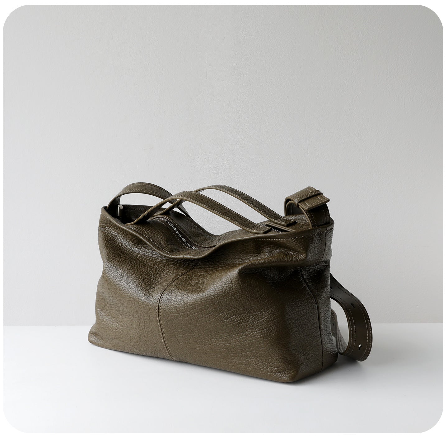 Women’s Premium Slouchy Grain Cowhide Hobo Bag | Versatile Large Leather Crossbody & Shoulder Bag for Work