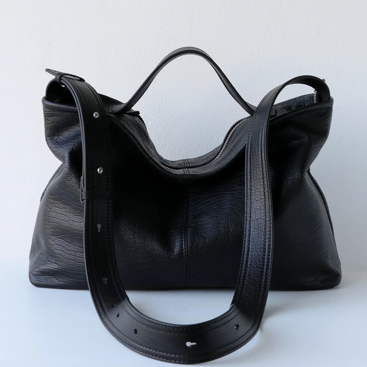 Women’s Premium Slouchy Grain Cowhide Hobo Bag | Versatile Large Leather Crossbody & Shoulder Bag for Work