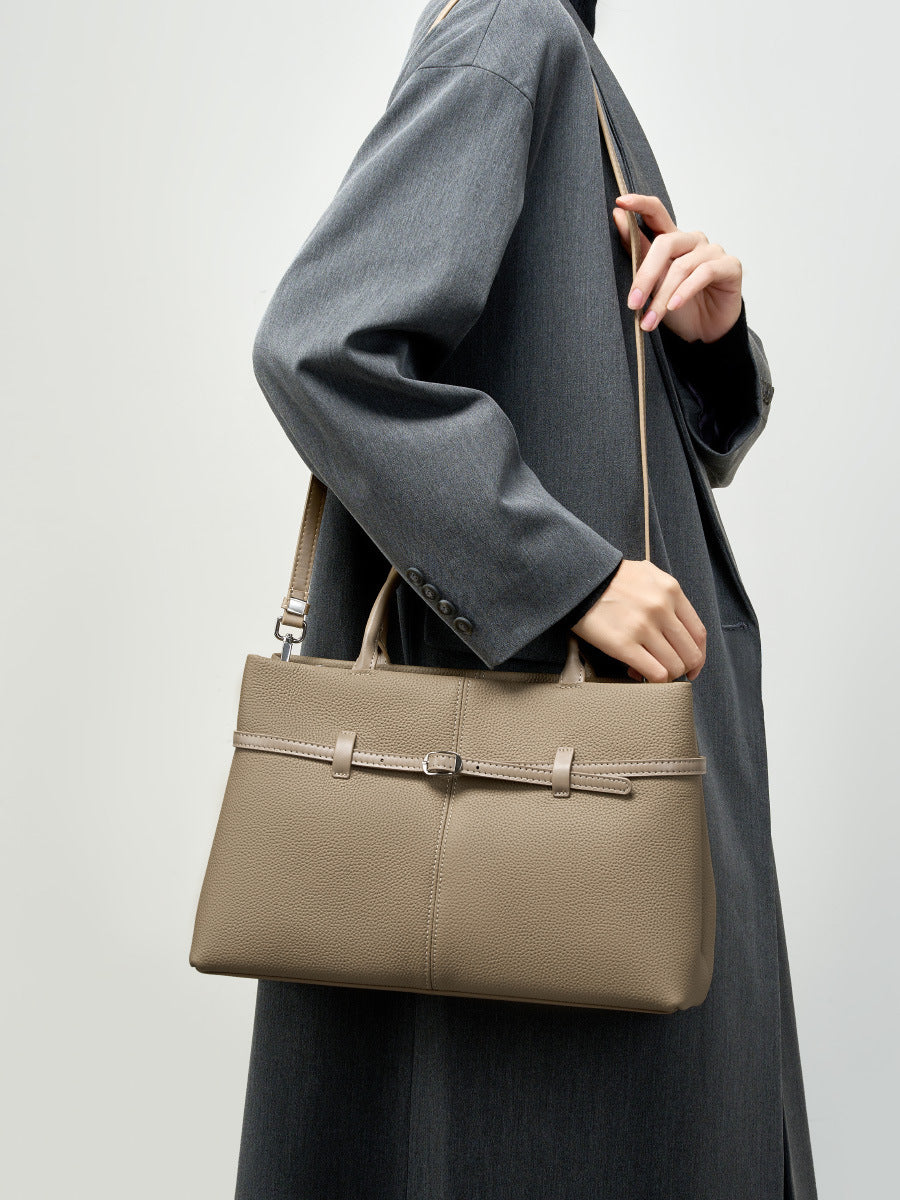 Women's Slouchy Grain Cowhide Leather Hobo Bag | Large Leather Crossbody & Shoulder Bag | Versatile Work Handbag for Women