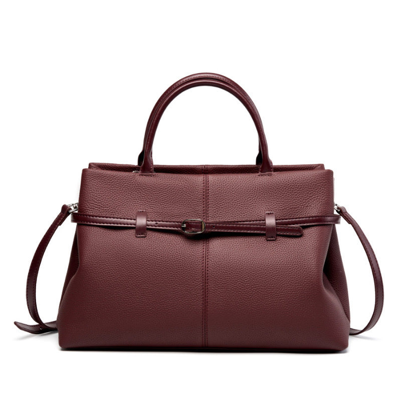 Women's Slouchy Grain Cowhide Leather Hobo Bag | Large Leather Crossbody & Shoulder Bag | Versatile Work Handbag for Women