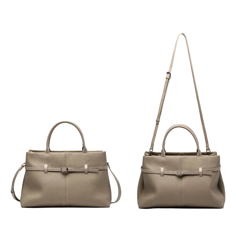 Women's Slouchy Grain Cowhide Leather Hobo Bag | Large Leather Crossbody & Shoulder Bag | Versatile Work Handbag for Women