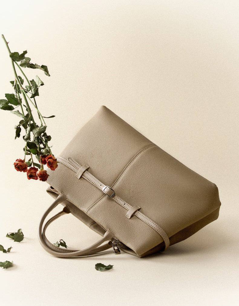 Women's Slouchy Grain Cowhide Leather Hobo Bag | Large Leather Crossbody & Shoulder Bag | Versatile Work Handbag for Women