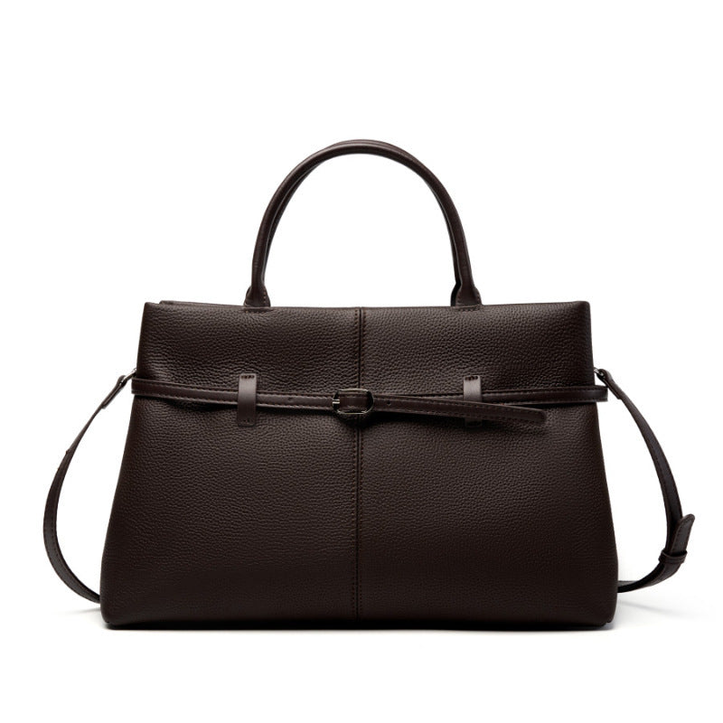 Women's Slouchy Grain Cowhide Leather Hobo Bag | Large Leather Crossbody & Shoulder Bag | Versatile Work Handbag for Women