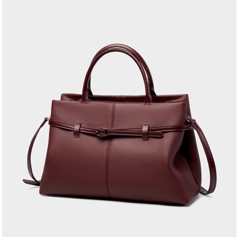 Women's Slouchy Grain Cowhide Leather Hobo Bag | Large Leather Crossbody & Shoulder Bag | Versatile Work Handbag for Women