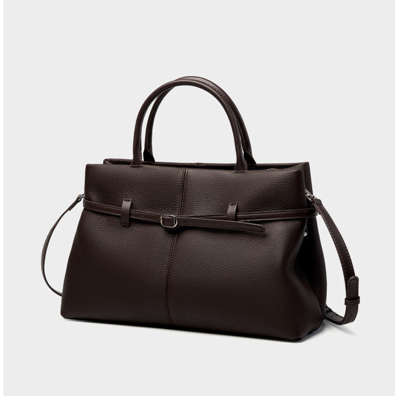 Women's Slouchy Grain Cowhide Leather Hobo Bag | Large Leather Crossbody & Shoulder Bag | Versatile Work Handbag for Women
