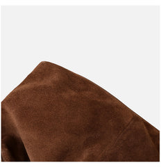 Women’s Soft Suede Leather Crossbody Bag, Large Bowling Bag, Slouchy Boho Tote for Everyday Use