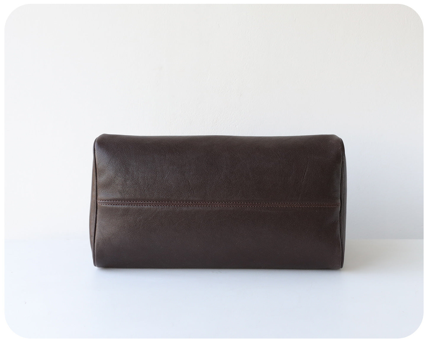 Women's Vegetable-Tanned Cowhide Leather Boston Bag | Vintage Pillow Tote | Top Handle Shoulder Crossbody Handbag in Two Sizes