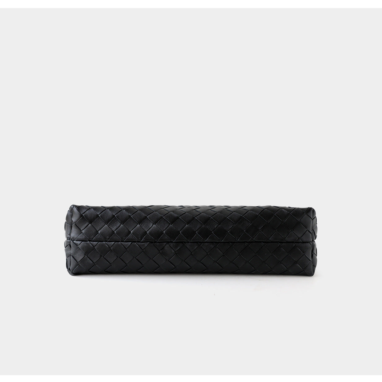 Women's Woven Lambskin Leather Cloud Bag | Drawstring Shoulder Bag with Gold Chain | Luxury Intrecciato Leather Crossbody Handbag
