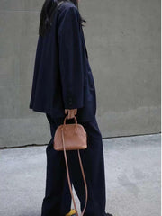 Mini Emma Luxurious Two-way Premium Italian Leather Bag | Handcrafted Full-grain Eve Calf Leather Shoulder Bag
