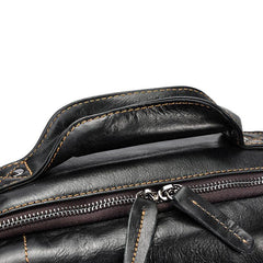 Black Leather Backpack for Women and Men Genuine Leather Travelling Bag Laptop Bag Travel Backpack Shoulder Bag Best Satchel Bag - Alexel Crafts