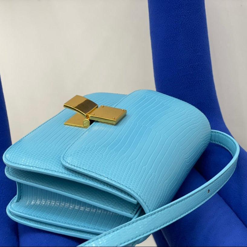 Calfskin Leather Bag Italian Leather Box Bag Designer Bag, Classic Crossbody Bag, Shoulder Bag, Minimalist Genuine Leather Purse - Alexel Crafts