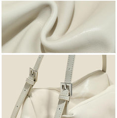 Women’s Soft Cowhide Leather Crossbody Bag, Large Bowling Bag, Slouchy Boho Tote for Everyday Use