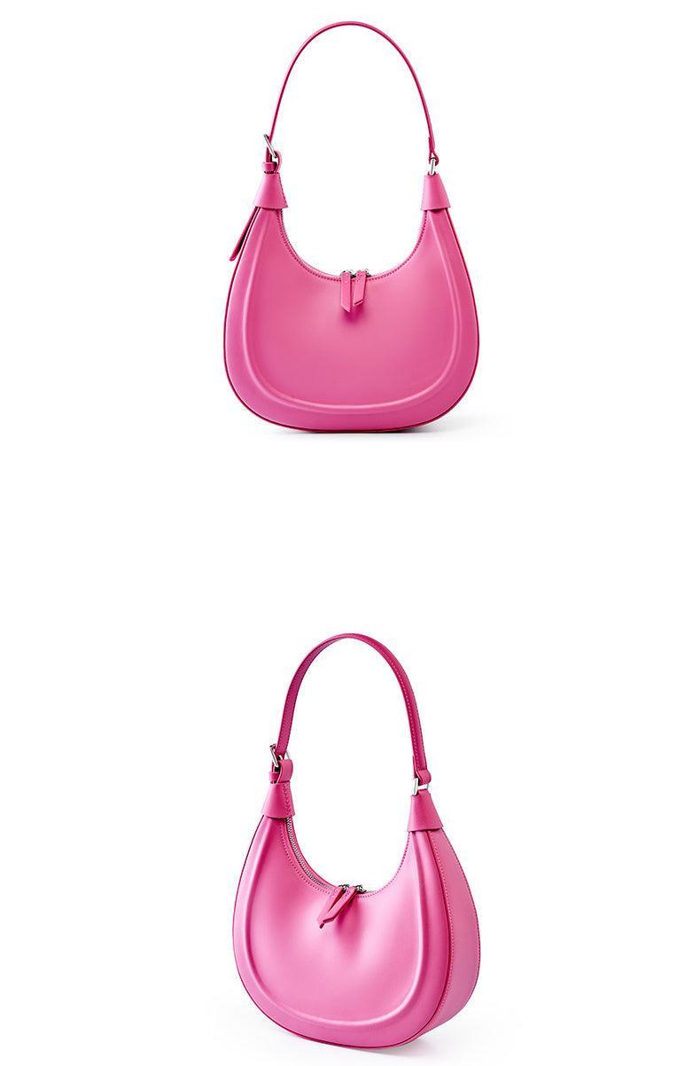 Everyday Leather Croissant Bag | Sleek Elegance Hobo Shoulder Bag | Women Crossbody Bag For Wedding or Party - Alexel Crafts