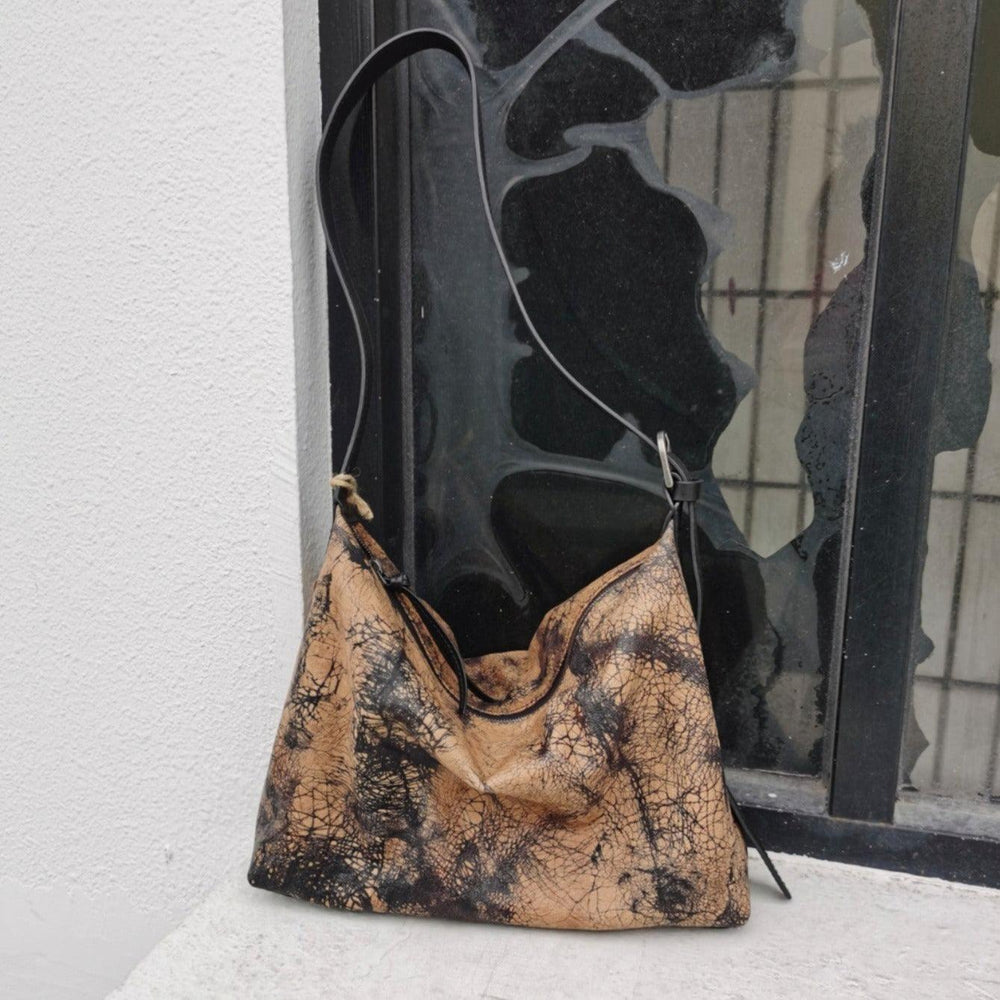 Handcrafted Luxurious Italian Full Grain Leather Hobo Bag Trio Vibrant - Alexel Crafts