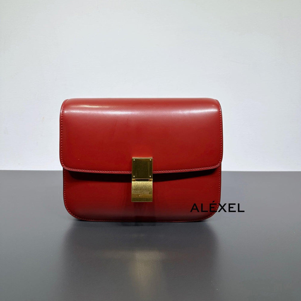 Italian Calfskin Leather Bag, Designer Bag, Italian Leather Box Bag, Classic Crossbody Bag, Shoulder Bag, Minimalist Genuine Leather Purse - Alexel Crafts